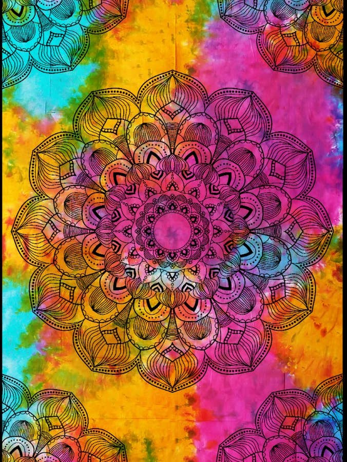 Arazzo Tie Dye Lotus B1047/B154 per la vendita all'ingrosso da parte di Rising International Inc