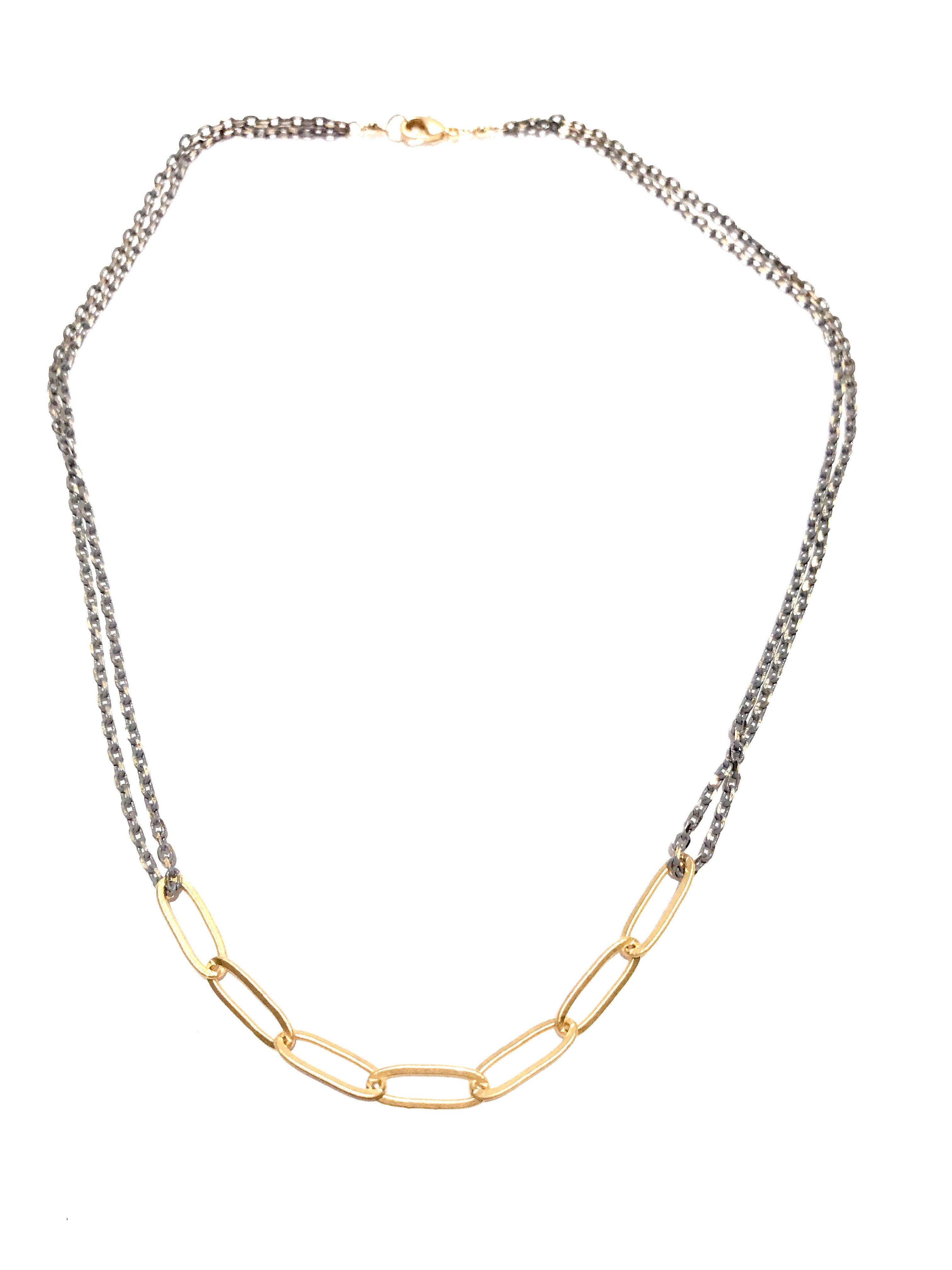 CV Designs - Wholesale Link & Chain Necklace - Mixed Link Chain-Cvn5081