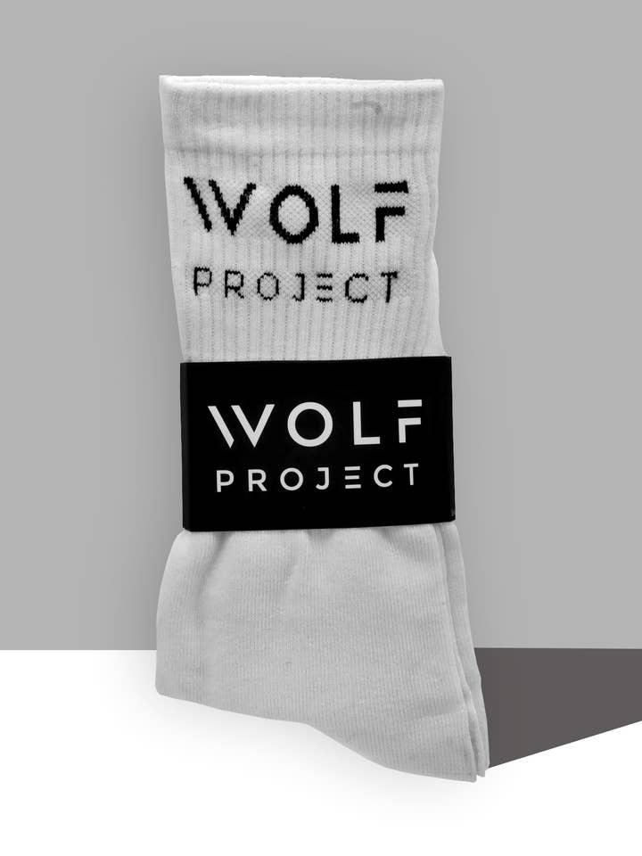 Chaussettes Wolf Project - Blanches pour la vente par Wolf Project