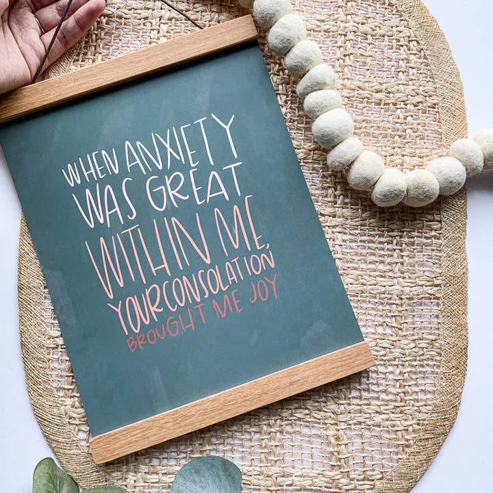 Psalm 94:19 8"x10" Print for wholesale by chrpaperie