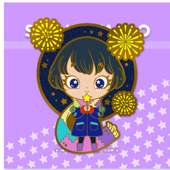 Fuegos artificiales con pines esmaltados para venta al por mayor de SHOURIMAJO