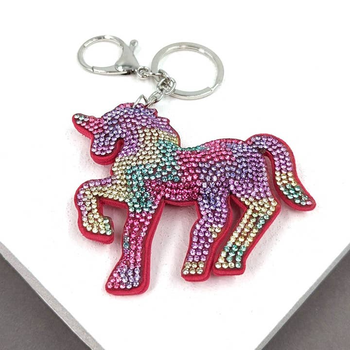 Llavero de unicornio de cristal para venta al por mayor de Tempest Designs