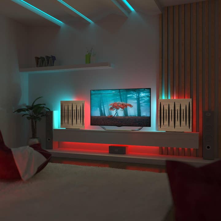 Lot de 2 panneaux LED RGB PULSAR pour bureau, studio et gaming pour la vente par ATB-Sound sp. z o. o.