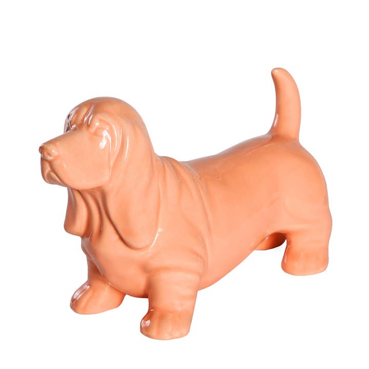 NAYOTHECORGI - Wholesale Decorative Figurine - Standing Basset Hound Ceramic Statue