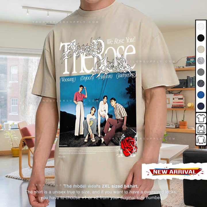 TheKingShirt - Wholesale T-Shirt (Graphic) - Unisex - The Rose Kpop Y2K Sweatshirt We Rose You Fans Tee
