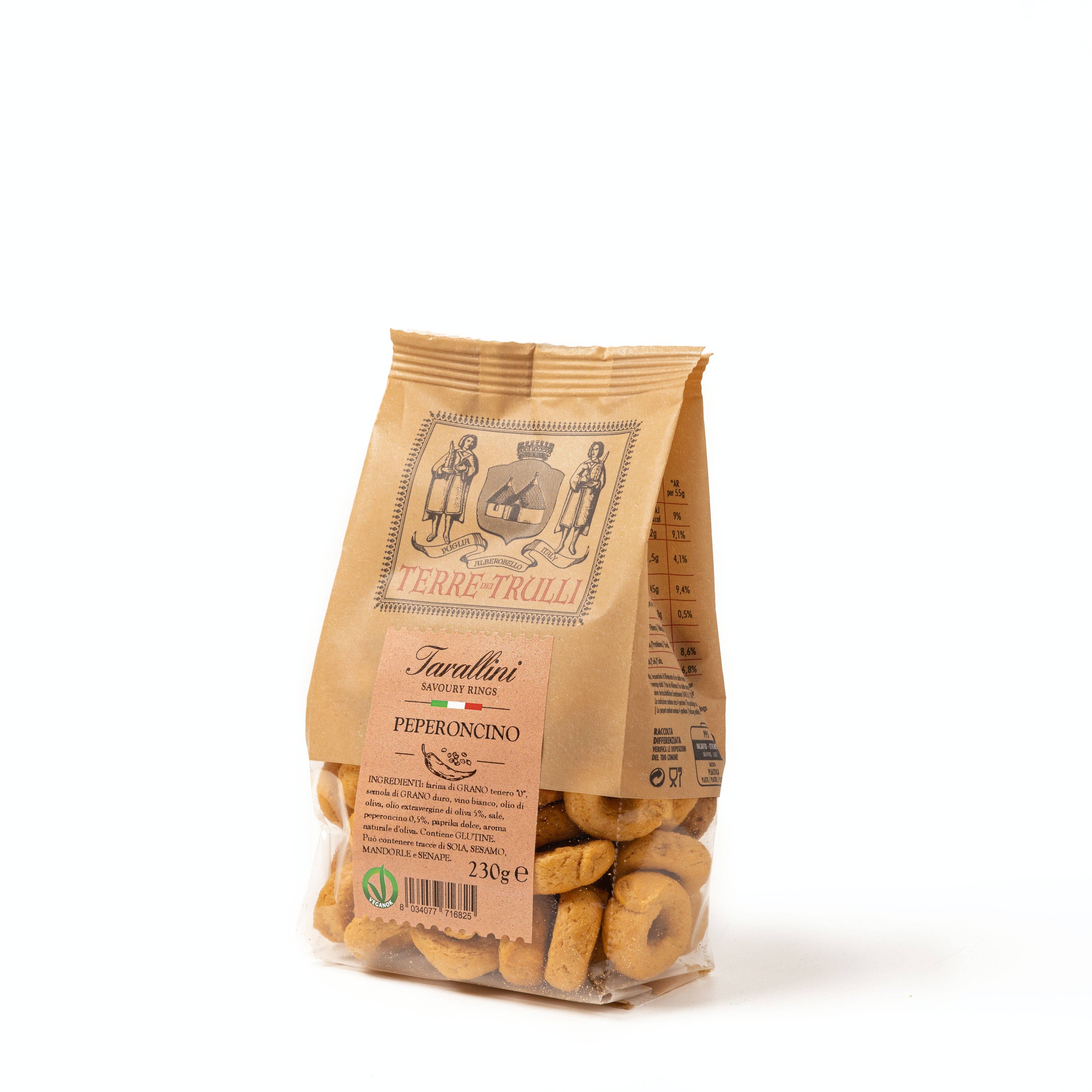 Terre dei Trulli - Wholesale Puffed Snack - Pugliesi Tarallini with Chili Pepper 230g - Italian snack2