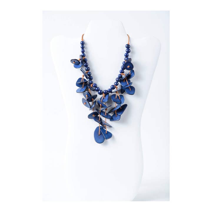 TaguArtsy - Wholesale Pendant/Charm Necklace - Ivy cascading tagua necklace Assorted Colors10