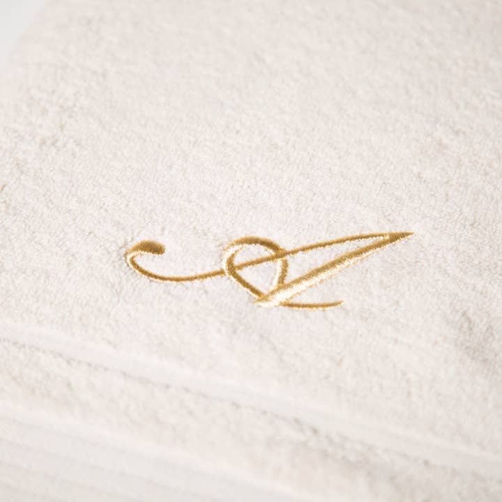 Broderad Bomullshandduk Caleffi Enfärgad för wholesale av caleffi spa