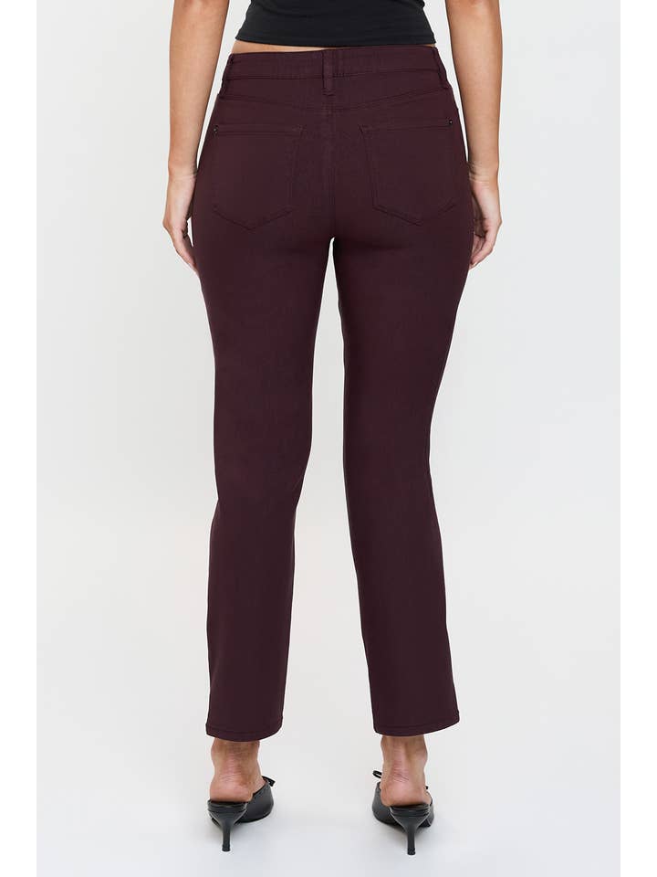 YMI – wholesale Byxor - Dam – Högmidjade Hyperstretch Beskurna Raka Byxor-P04123141