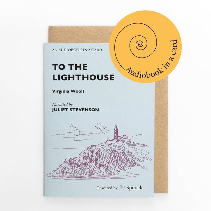 Spiracle Audiobooks - Wholesale Everyday Greeting Card - Audiobook in a Card: To The Lighthouse by Virginia Woolf5