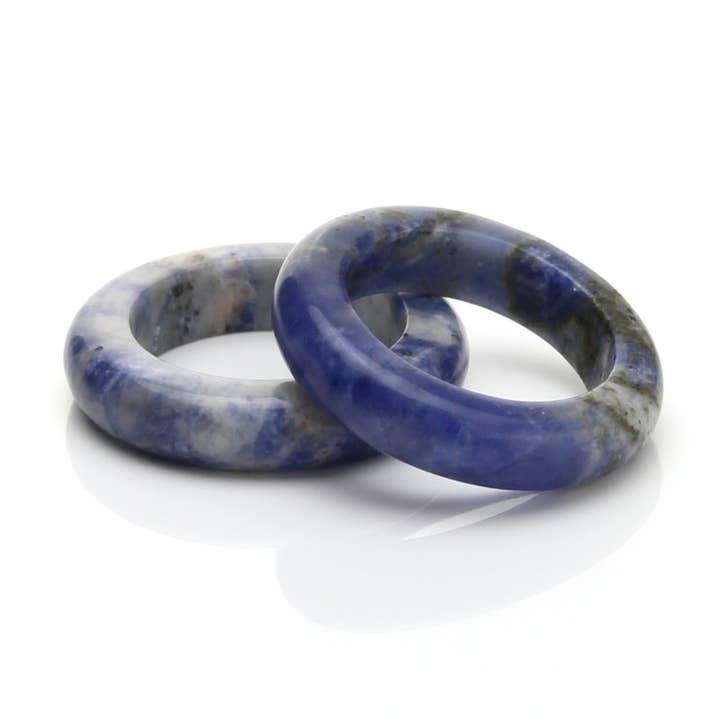 Natural sodalite ring for wholesale by UniArt
