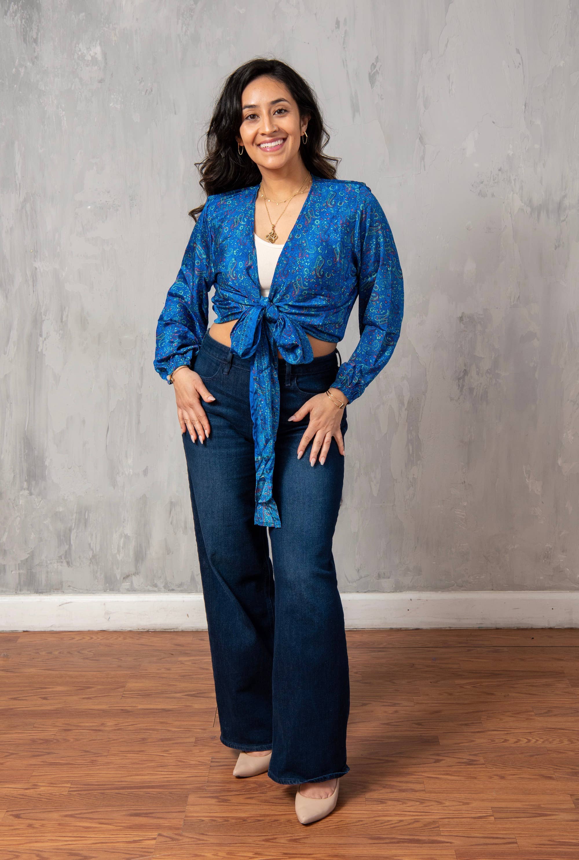 Baizaar - Wholesale Blouse - Women's - Sari Tie Blouse1