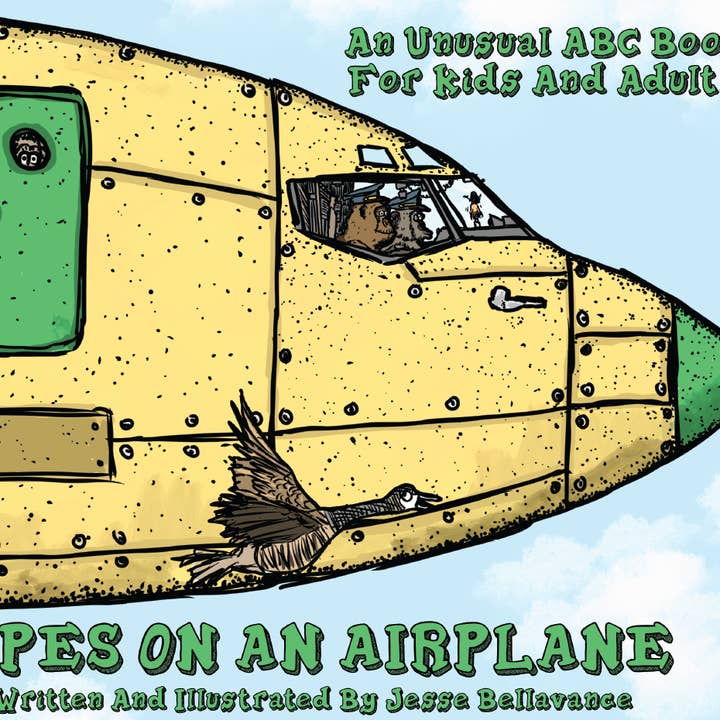 Apen in een Vliegtuig ABC Kinderboek Door Jesse Bellavance voor wholesale door Bellavance Ink