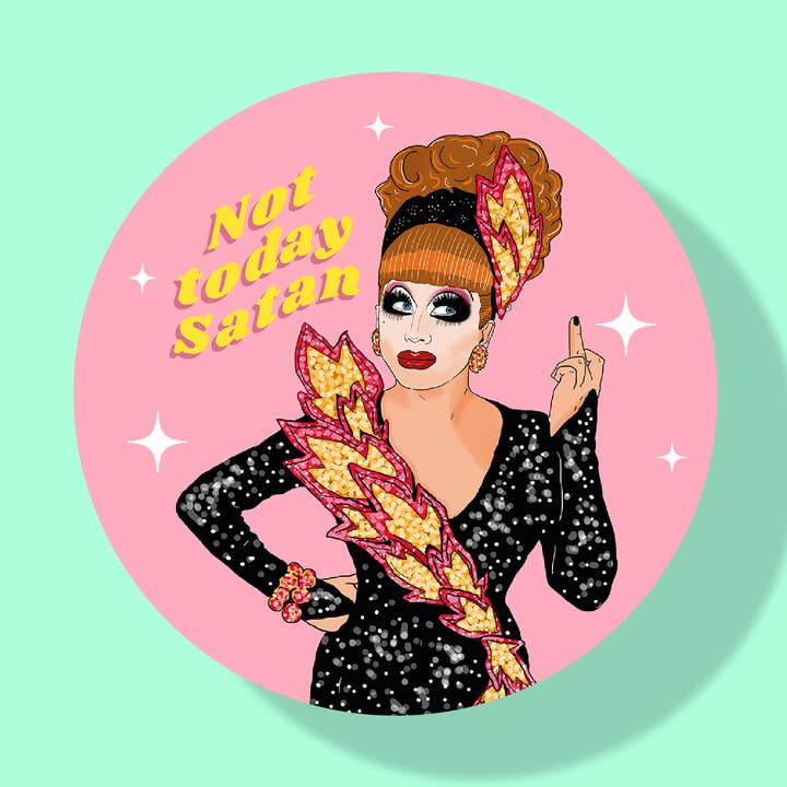 Bianca del Rio hardwood-back coaster | LGBT | Drag Race for wholesale by The Queer Store