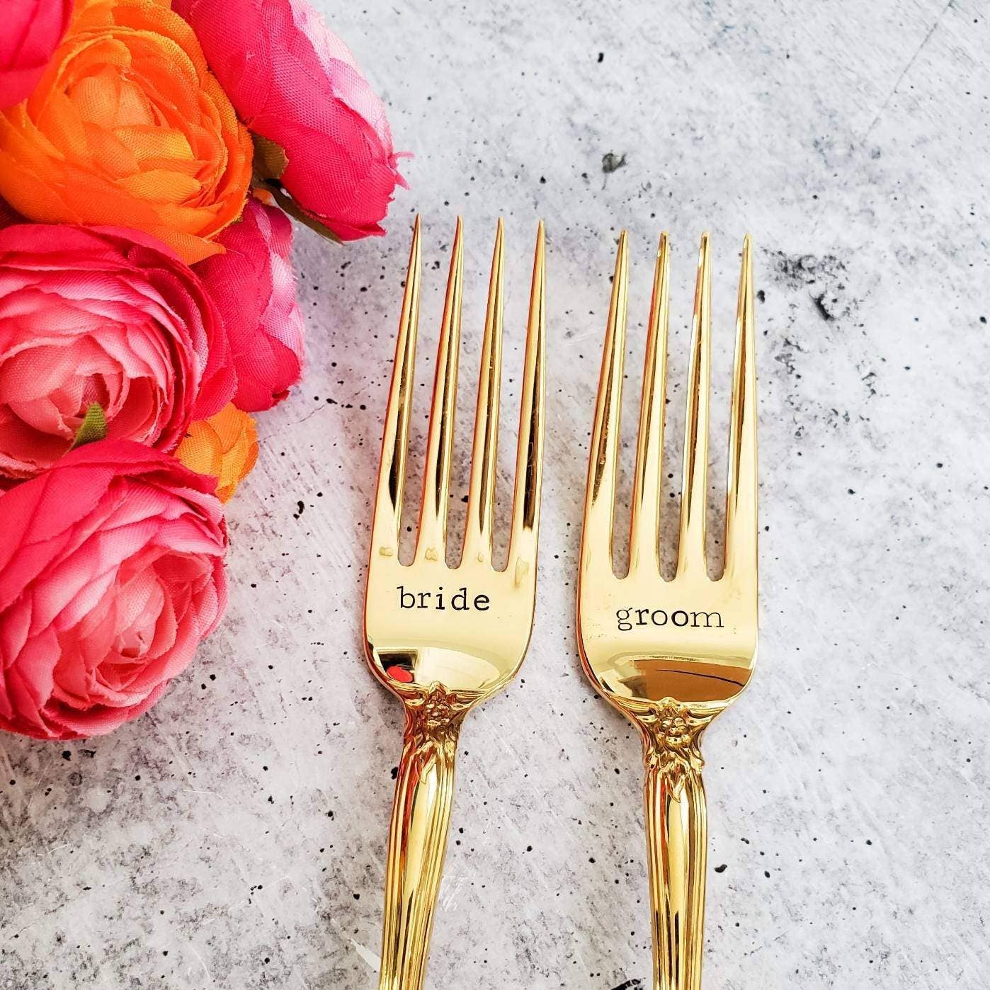 Salt and Sparkle - Wholesale Table Fork - Gold or Silver Vintage Wedding Forks6