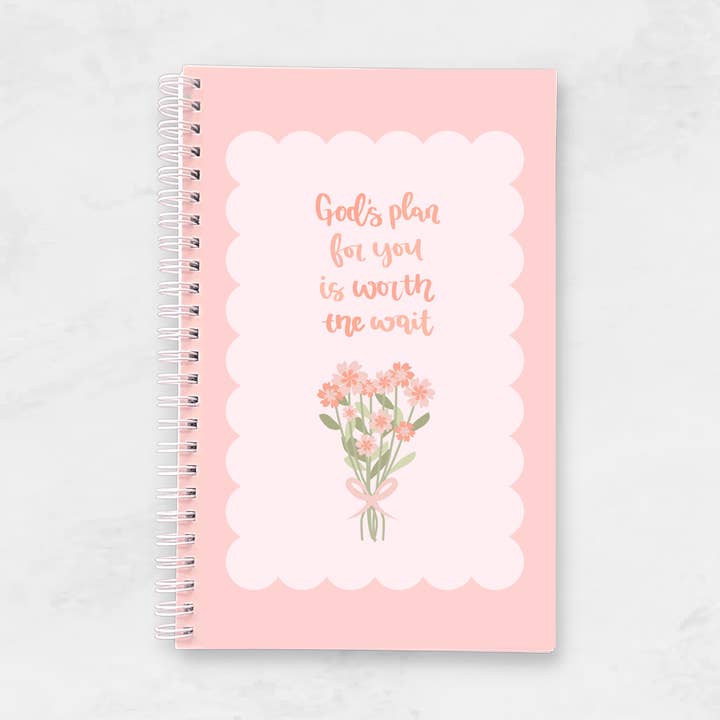 Notebook - God's Plan For You Is Worth The Wait for wholesale by E Calligraphy Cafe