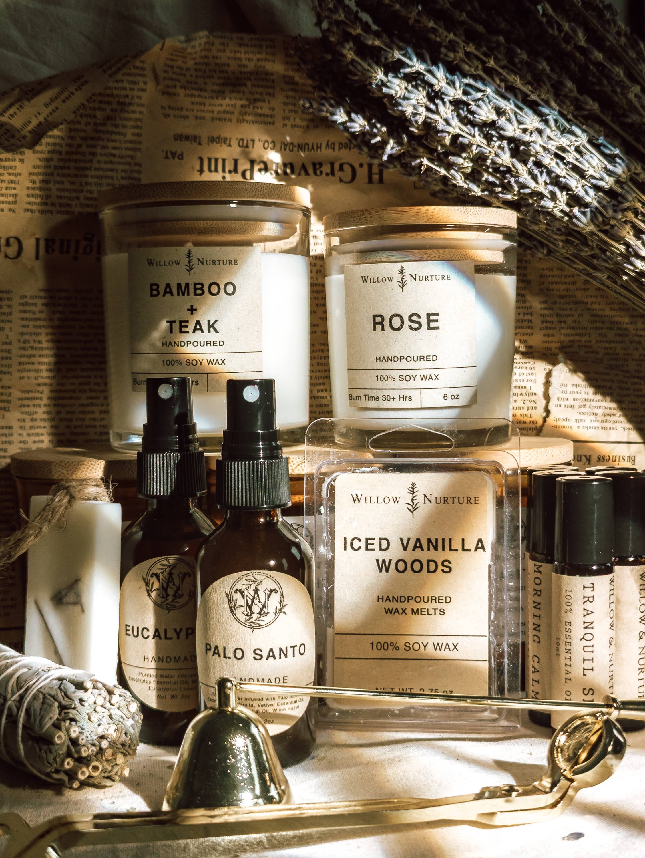 Willow & Nurture – wholesale Jar/filled candle – Lavender1