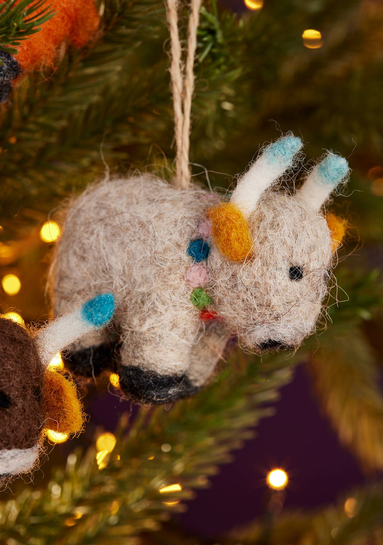 Namaste – wholesale Christmas decoration – Felt Yak Decoration1