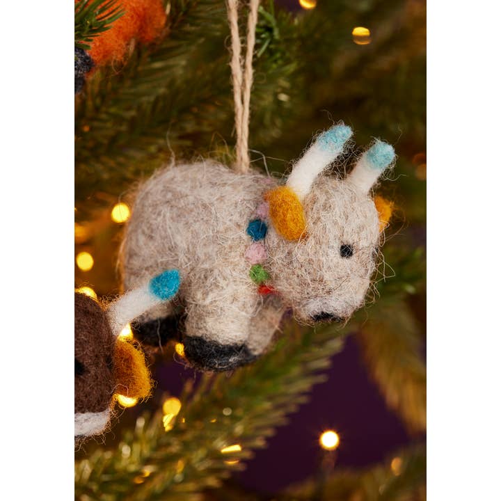 Namaste – wholesale Christmas decoration – Felt Yak Decoration1