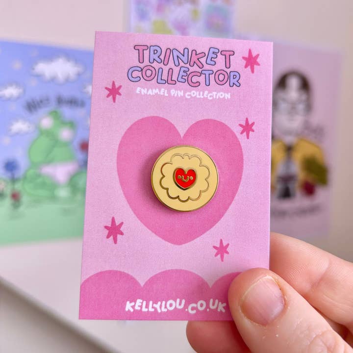 Jammie Biscuit - Mini Enamel Pin for wholesale by Kellylou