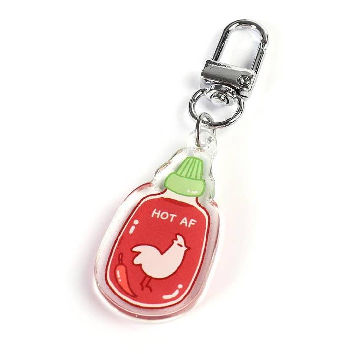 Wanderella - Wholesale Keychain - Women's - Hot Sauce & Sriracha Acrylic Charm Keychain