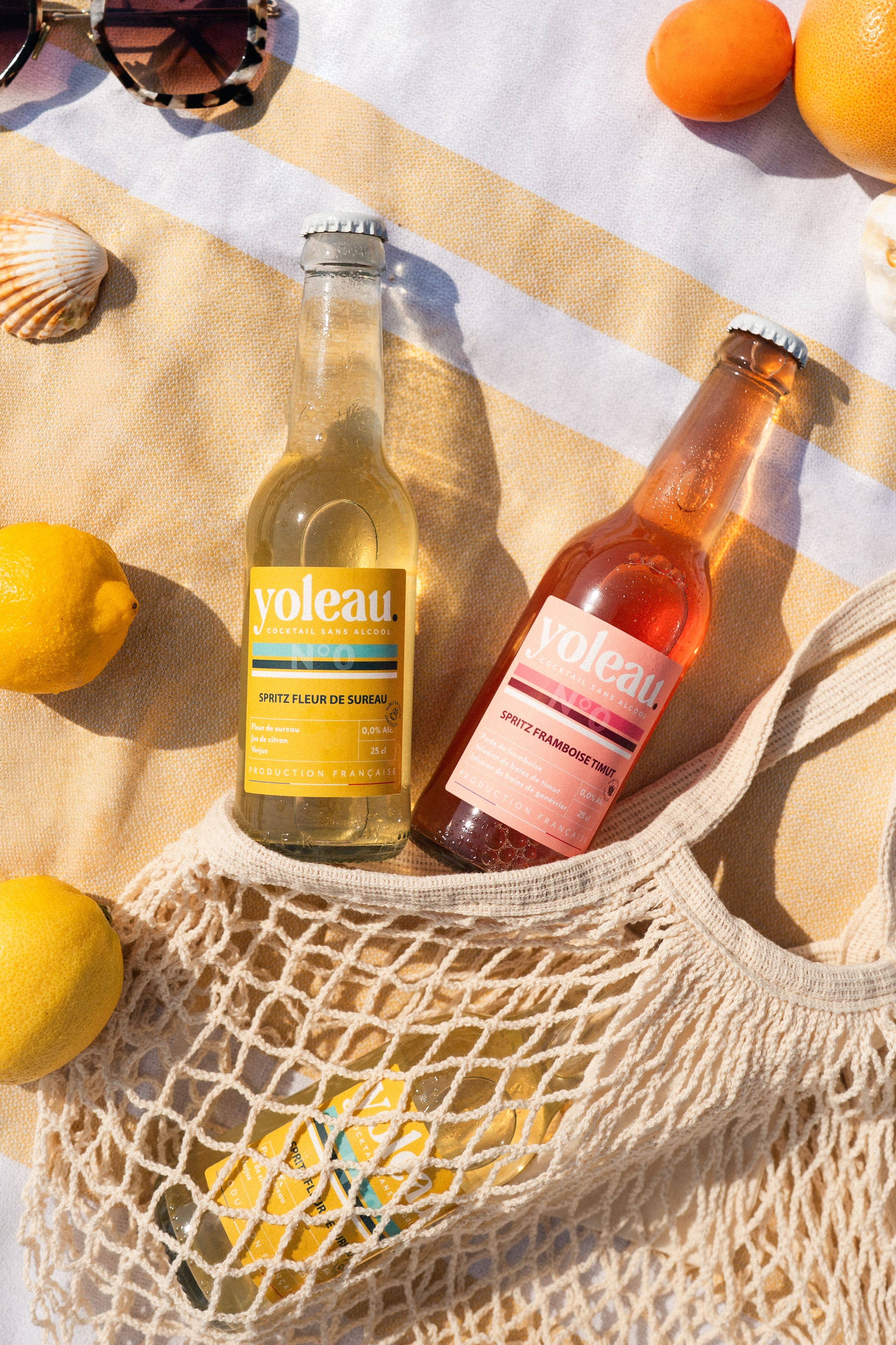 Yoleau - Wholesale Non-Alcoholic Aperitif/Mocktail - Non-alcoholic Spritz 0.0% - Raspberry Timut 25cl3