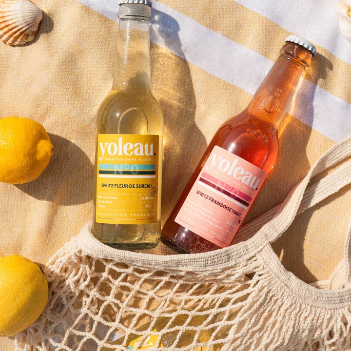 Yoleau - Wholesale Non-Alcoholic Aperitif/Mocktail - Non-alcoholic Spritz 0.0% - Raspberry Timut 25cl3