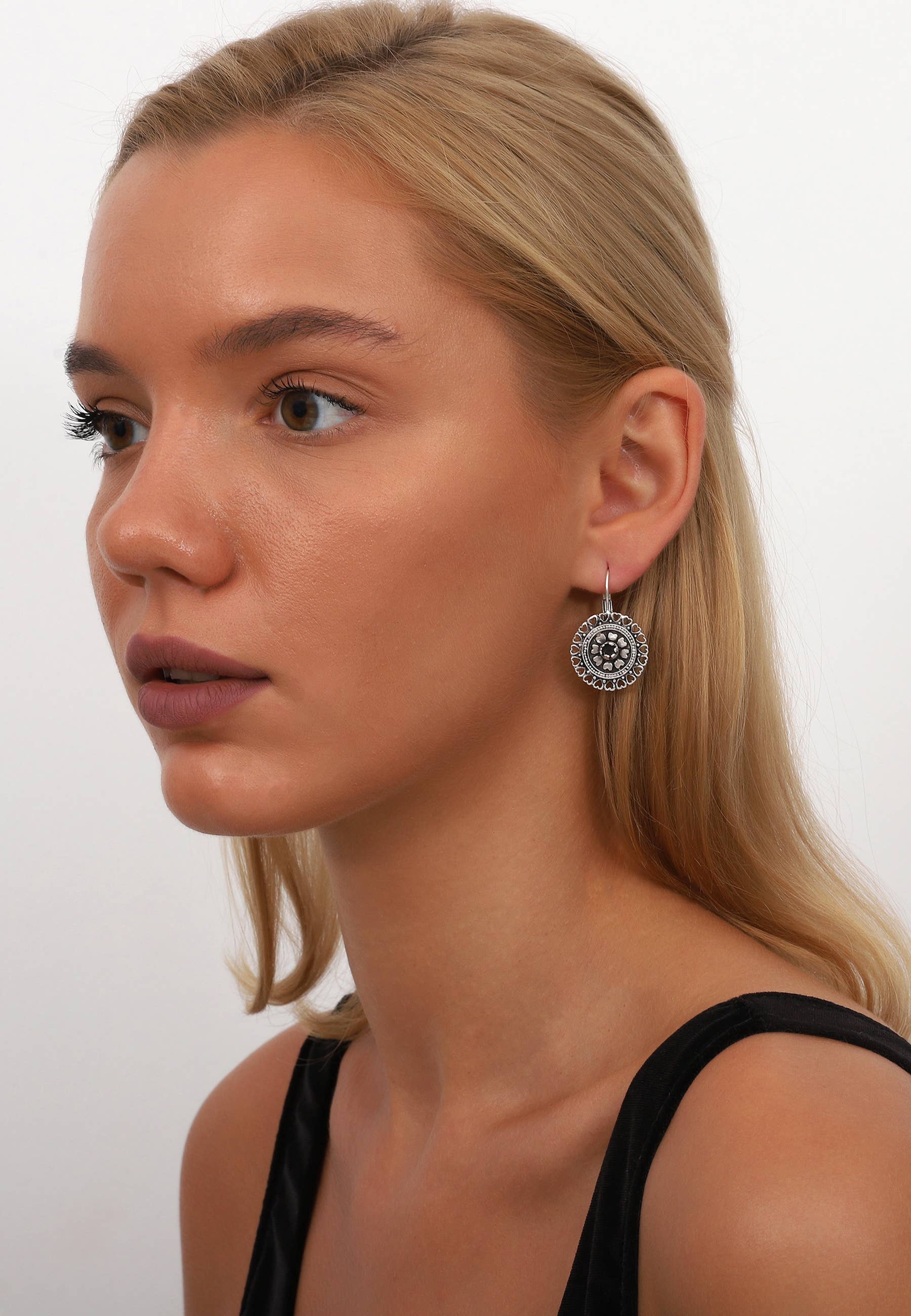 AVENS - Vente Créoles - Boucles d'oreilles en filigrane plaqué argent antique1