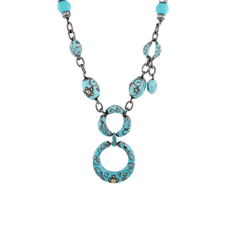 Daisy Swirl Necklace for wholesale by Lauren G Adams