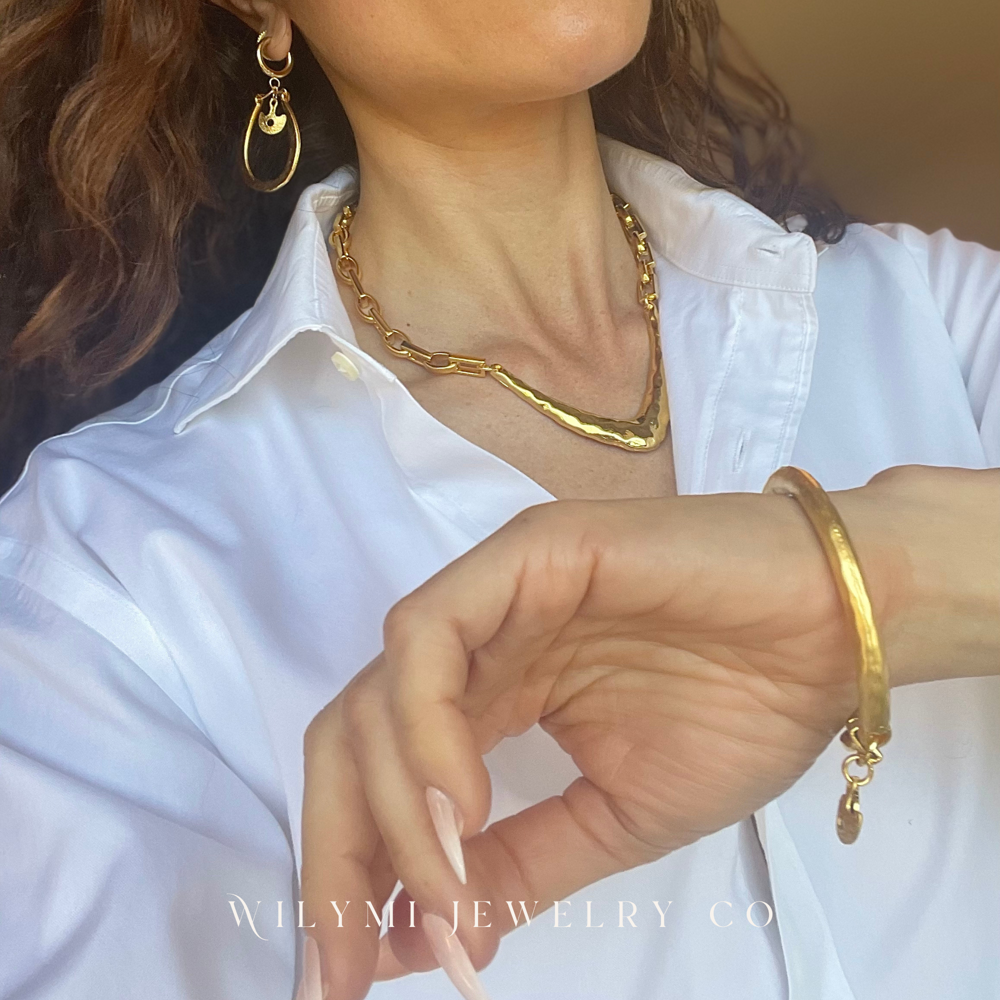 WILYMI Jewelry Co - Wholesale Link & Chain Bracelet -  HOW Gold Anchor Bracelet | 24k GF | Lobster Clasp 3