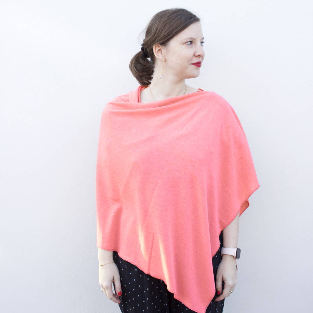 Dana Herbert - Vente Poncho – femme - Poncho en tricot désert6