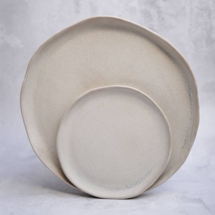 Laima Ceramics - Wholesale Dinner Plate - Porcelain "Sahara" beige matte tableware plates and bowls