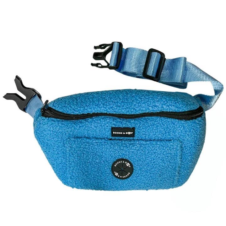 Teddy Hip Fanny Pack - Electric Blue for wholesale by Boogs & Boop