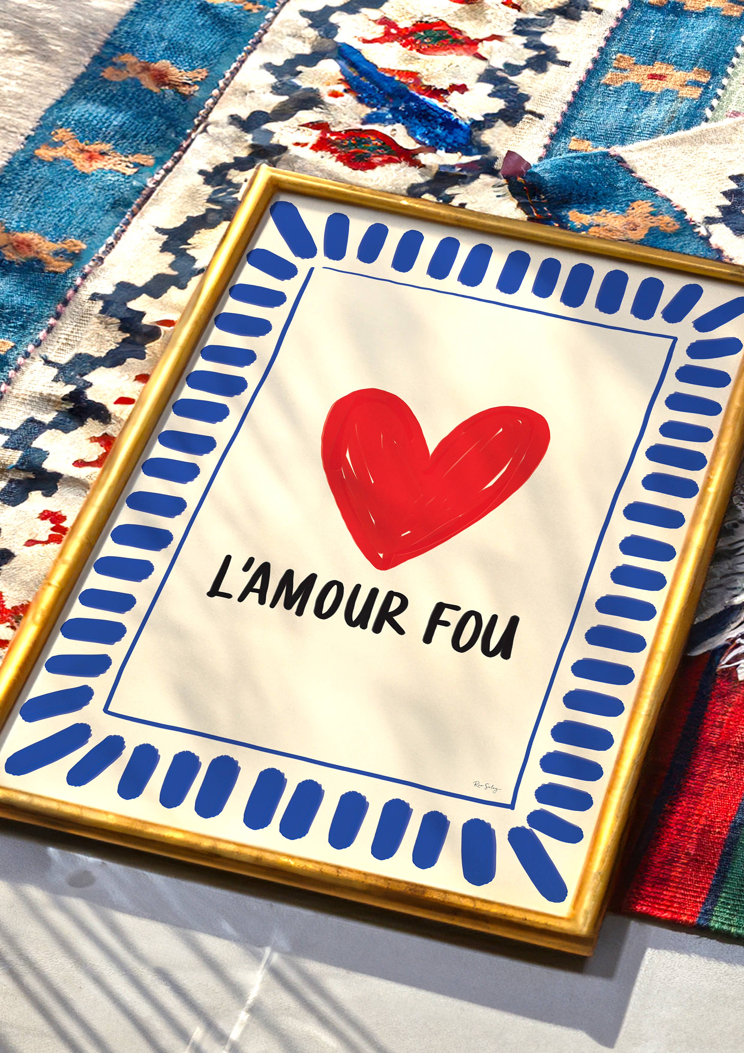 Rio Soléy - Wholesale Art Print - "L’Amour Fou" Art Print – Colourful French Poster3