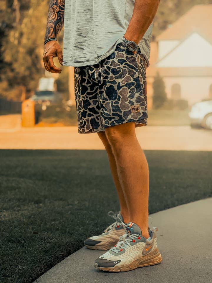 Huck Outdoors - Wholesale Shorts - Men's - Slough Camo Performance Shorts1