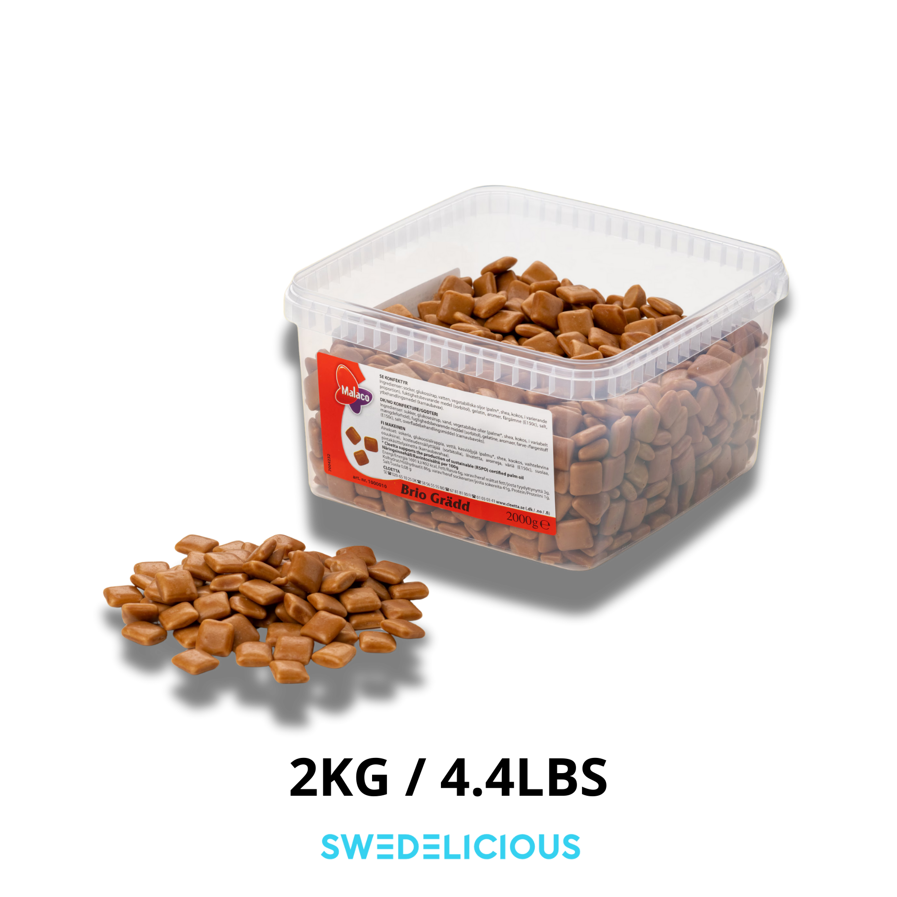 Swedelicious - Swedish Candy - Wholesale Hard Candy - Malaco - Brio Chewy Toffee - Swedish Candy0