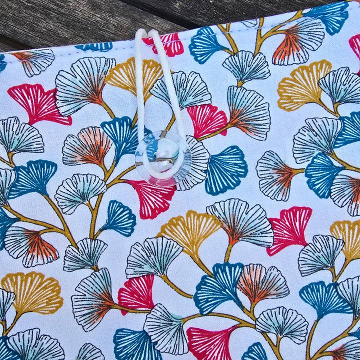 Padded book cover gingko white background for wholesale by laubelgo