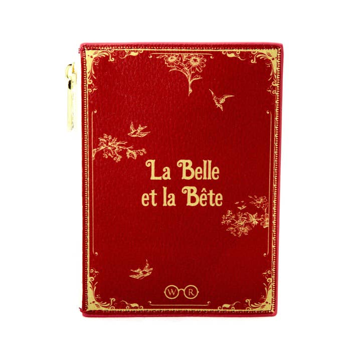 Well Read Company - Vendita all'ingrosso Portamonete - Donna - Portafoglio portamonete con libro rosso La Bella e la Bestia