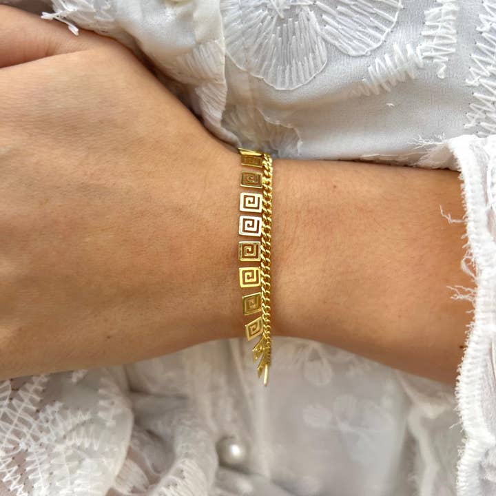 Gold Filled Charm Chain Bracelet for wholesale by Rossie Jewellery