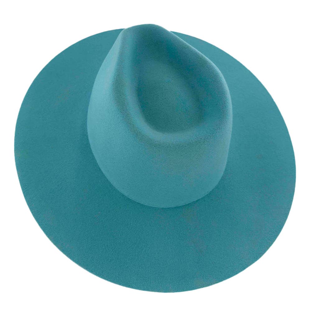 American Hat Makers - Wholesale Fedora - Unisex - 100% Wool Felt Flat Brim Fedora Hat - Style Rancher25