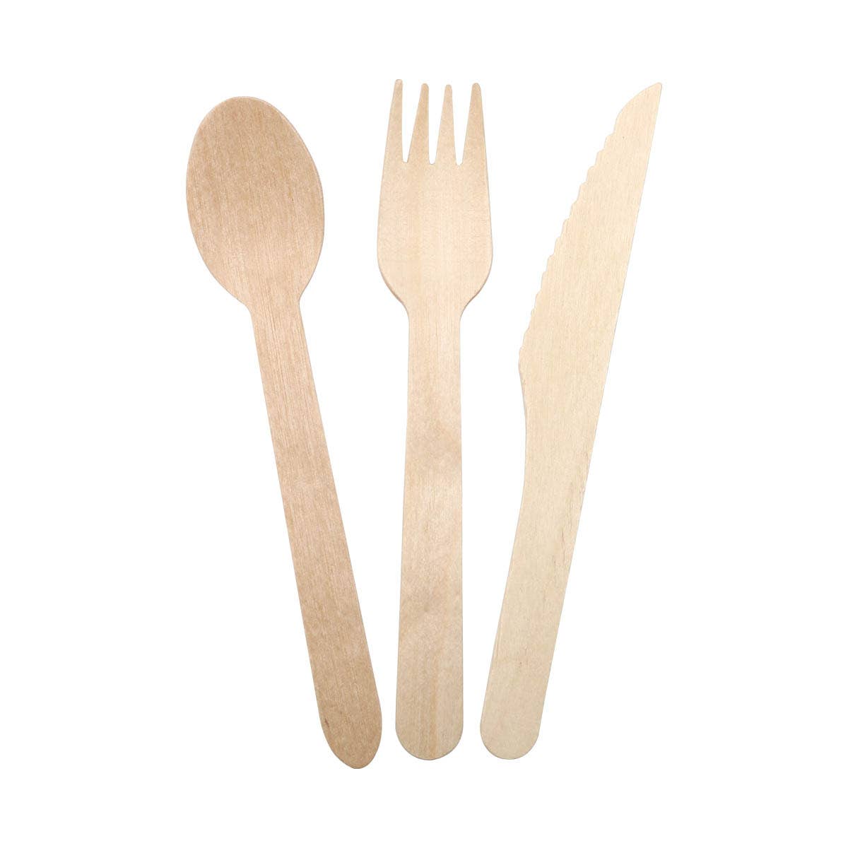 Relaxus Products - Wholesale Assorted Cutlery Set - Disposable Wooden Cutlery (100-pack)2