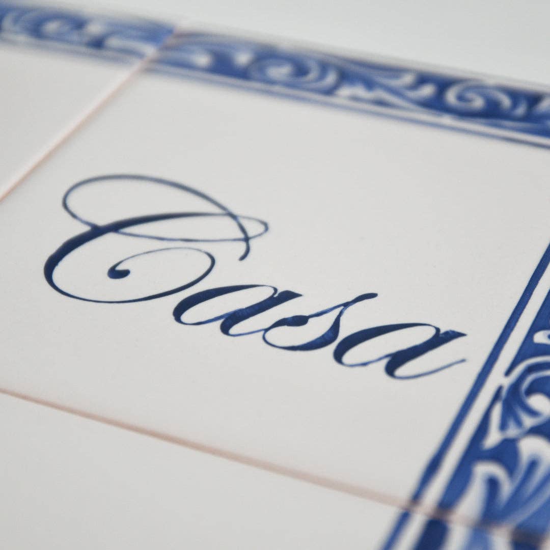 Casa Sofia - Wholesale Muurtegel - Azulejos 'Een Portugees Huis' - Set van 4 handbeschilderde tegels2