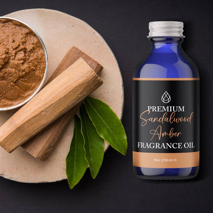 The Midwest Sea Salt Company - Vente Huile parfumée - Huile parfumée premium Ambre Santal2