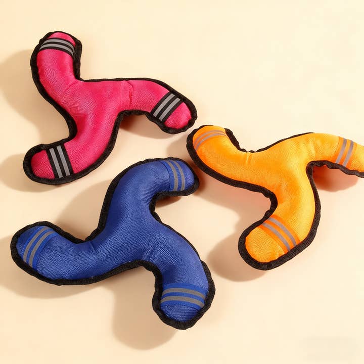 Oxford cloth triangle boomerang, pet training toy_CWMM5458 for wholesale by PAWPAWwholesale