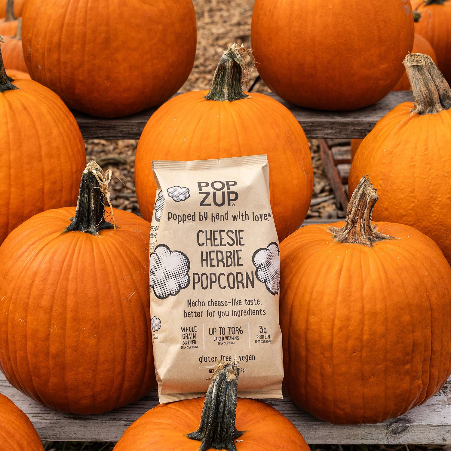 Popzup Popcorn - Vente Pop-corn - Sachets de Popcorn Cheesie Herbie - Format Familial5