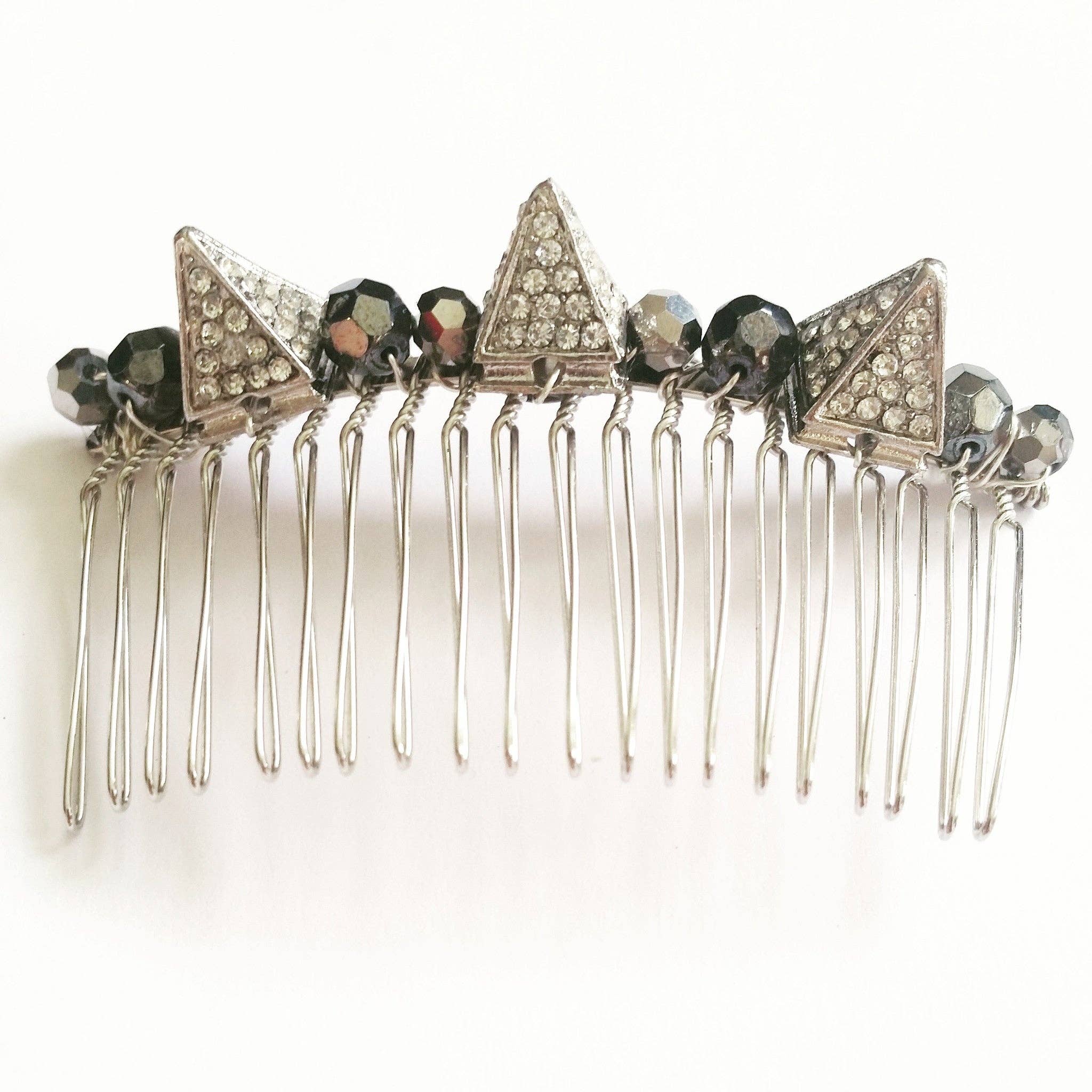 Hettie Hair Accessories – wholesale Hair pin – Crystal Spike Hair Comb4