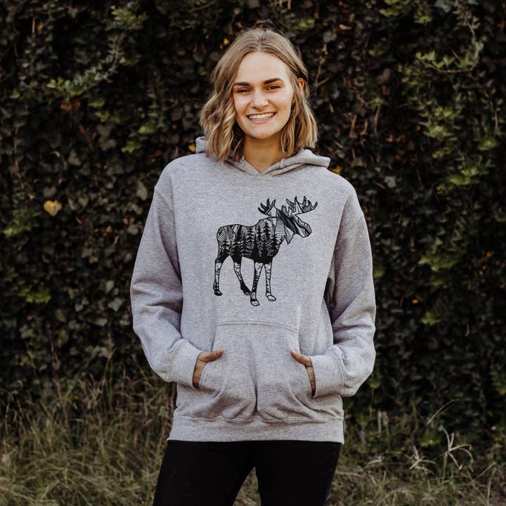 Moose Rundhals-Sweatshirt Hoodie 024 für den Großhandel von 208T2.0