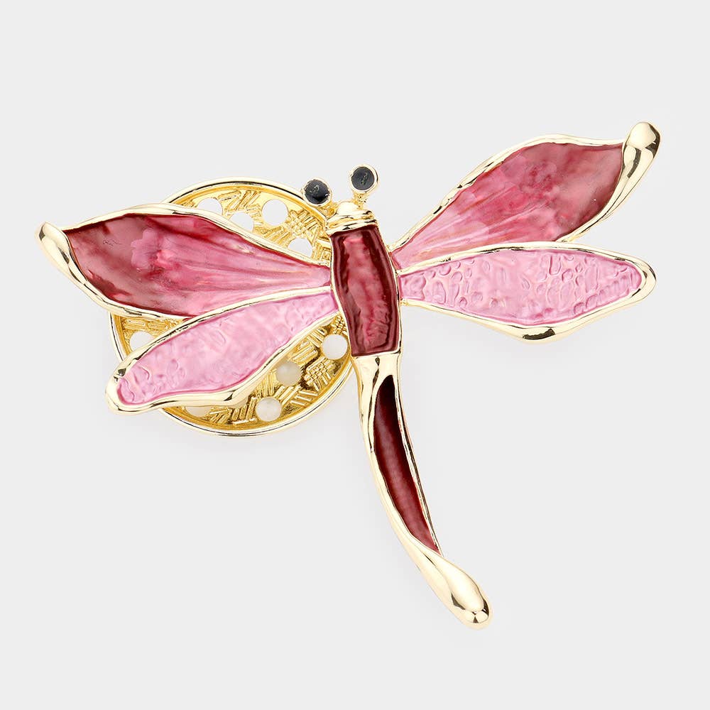 Sensibling Corp. - Vente Broches - Broche magnétique libellule en métal coloré5