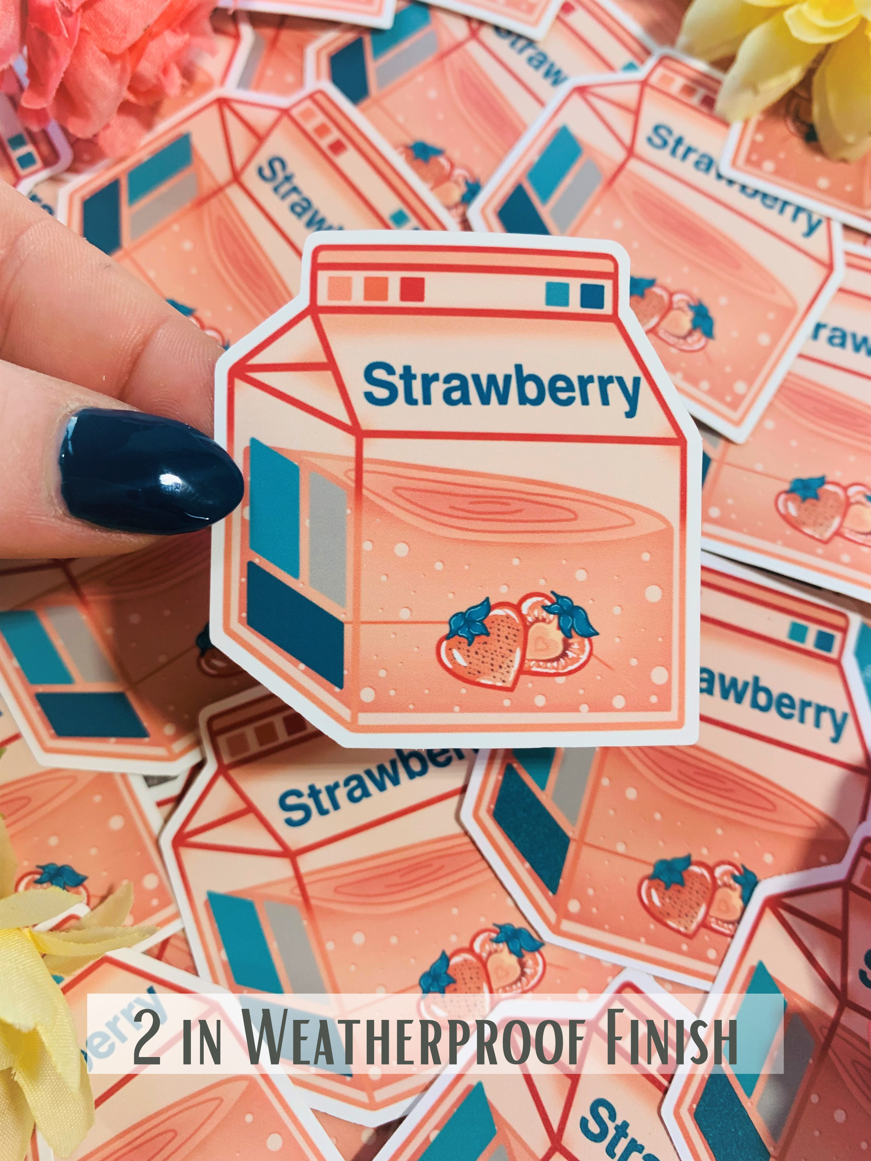 Emily Rose Creates - Venta al por mayor Pegatina - Pegatina troquelada con leche de fresa11