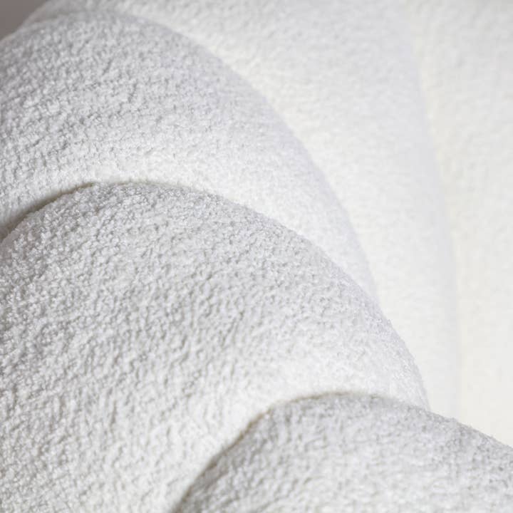 Kodu - Wholesale Chair - Bouclé cotton swivel armchair in white4